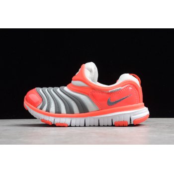 2020 Kids Nike Dynamo Free TD Silver Grey Charcoal-Red 343738-020 Shoes